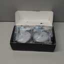 1" Low Profile Casters Wheels for Furniture Small casters Soft Rubber Caster Swivel with Locking Top Plate Castors 110 Lbs Load Capacity Casters Set of 4 Rolling Smooth (2 with Brake and 2 Without)