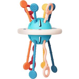 LiKee Montessori Toys for Baby 1+ Years Old, Sensory Development Toys for Toddlers 1-3, Silicone Pull String Travel Toy for 18+ Months, Gift for Baby Shower Infants Car Seat High Chair LiKee Montessori Toys for Baby 1+ Years Old, Sensory Development Toys for Toddlers 1-3, Silicone Pull String Travel Toy for 18+ Months, Gift for Baby Shower Infants Car Seat High Chair