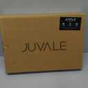 Juvale Bamboo Silverware Organizer for Drawer, Kitchen, 6 Slot Utensil Tray (Black, 17 x 11.75 x 1.75 In)