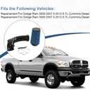 4 inch Cold Air Intake Kit Air Intake Pipe With Filter System Compatible with Dodge Ram 2500 3500 6.7L Cummins Diesel 2007.5-2012