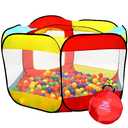 Kids Ball Pit Pop Up Large Tent for Toddlers - Indoor & Outdoor Gift Toys for Infants Girls & Boys, Baby Playpen with Zipper Storage Bag, BallPit Balls Not Included