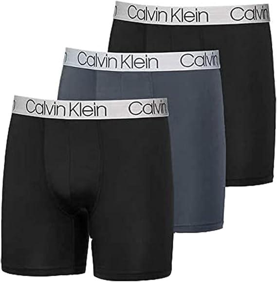 Calvin Klein Men's Micro 3-Pack Boxer Brief Black, Small