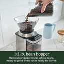 Cuisinart Coffee Grinder, Electric One-Touch Automatic Burr Coffee Grinder with 18-Position Grind Selector, Cup Size Selector for 4 18 Cups, DBM-8P1, Black Stainless