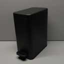 Cesun Bathroom Trash Can with Lid, 2.6 Gallon Small Black Bathroom Garbage Can Soft Close, Stainless Steel Waste Basket with Step Pedal for Bedroom, Laundry Room, Living Room, Home Office, Toilet, RV