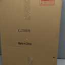 Rustic Oval Mirrors for Wall Decor 17 X 23 Inch, Handmade Distressed White Vintage Mirror for Bathroom Bedroom, Hanging Farmhouse Decorative Wood Wall Mirror, Horizontal or Vertical