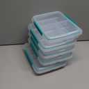 Sistema To Go Multi Split Meal & Food Dividers & Clips | 820ml | BPA-Free | 5 Storage Containers Food Prep