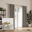 Umbra Cappa Double Curtain Rod, Includes 2 Matching Finials, Brackets & Hardware, 66 to 120-Inch, Gold