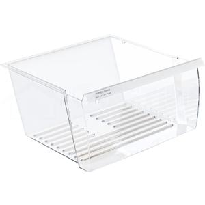 Upgraded Lifetime Appliance Parts 2188656 Crisper Bin (Upper) Compatible with Whirlpool Refrigerator | Fridge Drawers | Kenmore Refrigerator Parts | Whirlpool Shelf Replacement - WP2188656