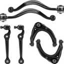 Front Upper and Lower Control Arms Kit Fit for 2007-2012 Ford Fusion Lincoln MKZ Mercury Milan with Ball Joint - Forward and Rearward Control Arm Front Suspension Kit K620492 K620493 K620149 K620636 K