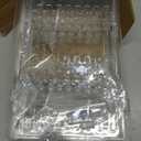 Sooyee Earring Holder Organizer,256 Holes 5 Tiers 4 Doors Foldable Necklace Organizer Jewelry Holder,Acrylic Stud Earring Display Stands for Selling,Clear