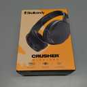 Skullcandy Crusher Wireless Bluetooth Headphones with Multi-Sensory Bass, Noise Isolating Over-Ear Fit, Up to 50 Hours Battery, Microphone for iPhone Android (Black)