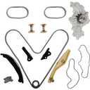 AT4E6268BE Timing Chain Kit w/Water Pump Fit For Ford Edge Explorer Taurus Police Flex, Lincoln MKS/MKZ/MKX 3.5L 3.7 L 2011-2019 V6 AW6348 9-5689