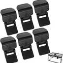 4 x VILLCASE Reptile Feeding Tank Buckles 6 Pack Anti-Escape Lock Clips for Turtle and Amphibian Terrarium Lids Compatible with Nomo Yl-07 Tanks 1.85X1.14X0.98 Inch Durable Plastic Locks