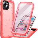 Cozycase for iPhone 15 Waterproof Shockproof Dustproof Case - Heavy Duty/360 Full Body/Military Grade/Protective/Rugged 8FT Drop Proof Built in Screen/Camera Protector with Lanyard Pink