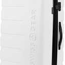 SwissGear 7366 Hardside Expandable Luggage with Spinner Wheels, White, Checked-Large 27-Inch