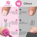 UNA GELLA Square Toe Nail Tips 216Pcs 15Sizes Full Cover Long Wider Toe Nail Tips Soft Gel Pre-etched Double Matte Fake Toe Nails Press Ons For Big Toe Nail Extensions Home DIY Nail Salon Soak Off