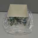 Cube 6 x 5 Iron Metal Tissue Box Holder Organizer Bathroom Vanity Countertop Night Stands Office Home, Floral