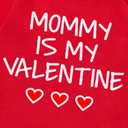 Baby Boys Girls Mommy Is My Valentine Outfit Set Heart Long Sleeve Pants Set (Red)