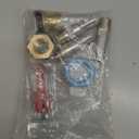 Pig Nipple Waterer for Barrel Kit Stainless Steel Pig Drinker Feeder with Brass Water Tank Connector Kit Automatic Pig Waterer System for Hog Goat Sows Piglets (3 Pig Drinker)