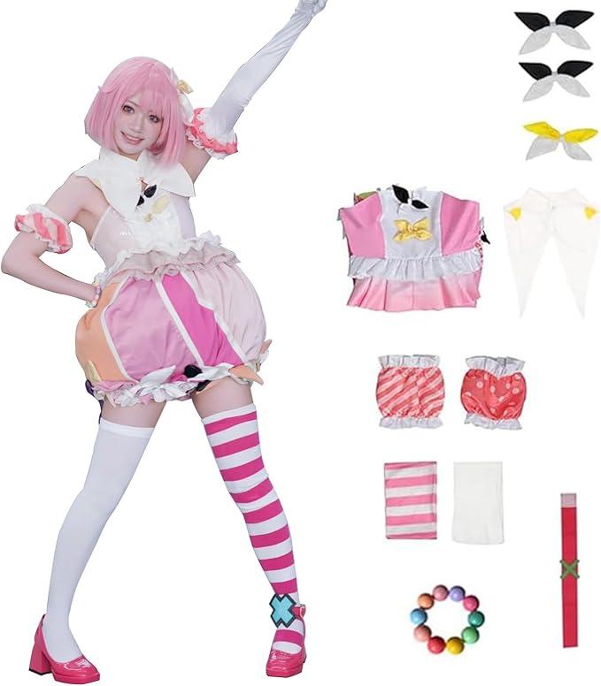 jrswai Game Cosplay Costume Uniform Halloween Outfits Full Sets With Wigs (Ootori), Size Large