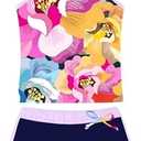 YOCOJA Girls Swimsuit Two Piece Bathing Suits Tankini with Adjustable Strap Swimwear with Boyshort, 5XL