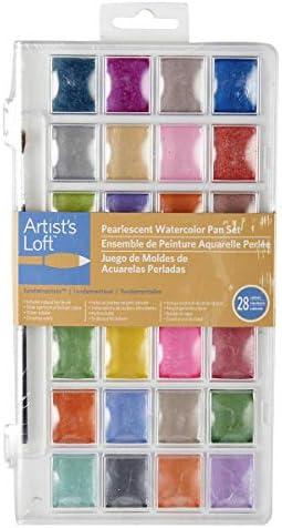 Artist's Loft Fundamentals Pearlescent Watercolor Pan Set