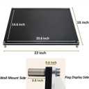 Acrylic Golf Flag Frame 16x22 for 14x20 Pin Flags, Wall Mount