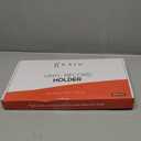 KAIU Vinyl Record Storage Holder - Solid Wood with Crystal Clear Acrylic Holder - Premium Design, Perfect 12" LPs or 7" Singles Display Unit - Stores and Supports up to 50 Albums (Vintage Brown)