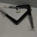 ELSKER&HOME 8 Pack Shelf Brackets 12 Inch, Floating Shelf Bracket for Wood, Black Metal L Bracket for Shelves Support, Wall Mount Corner Brace