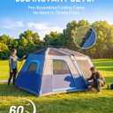 TIMBER RIDGE 10 Person Instant Cabin Tent for Camping, Setup in 60s, Blue, 10 Person