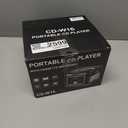 Greadio Boombox CD and Cassette Player Combo, 5000mAh Rechargable CD Player Boombox with Bluetooth Receive/Transmit/FM Radio/USB/TF/AUX/Remote Control, Boom Box Cassette Player for Home Outdoor (Black)