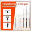 18FT Reach Light Bulb Changer, Dual Lock with Gripper for Ceilings