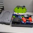 Kids Tool Bench Set with Electric Drill and Realistic Tools, Construction Workbench Playset Toy for Toddler 3-5, Easy Set up, Kids Boy Toys, Birthday Gifts for Boys Age 3 4 5 Year Old (Green)