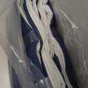 Indigo Navy Pleated Linen Blackout Curtains 90 Inches Long for Bedroom Living Room Pinch Pleat Black Out Thermal Insulated Ring Hooks Back Tab Room Darkening Drapes Dark Blue Curtains with Liner (40"W x 90"L (Pack of 2))