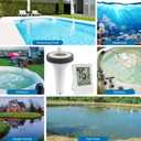 Pool Thermometer Floating Easy Read, Large Screen Digital Wireless Pool Thermometer, Waterproof Pools Water Thermometers, Floating Thermometer for Swimming Pools/Hot Tubs/Aquariums/Fish Tank