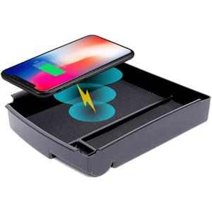 for 2016-2021 Tesla Model S/Model X Wireless Charger, Center Console Qi Charging Station Storage Box Organizer Tray fits Tesla S Accessoires