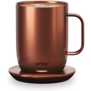 Ember Temperature Control Smart Mug 2, 14 Oz, App-Controlled Heated Coffee Mug with 80 Min Battery Life and Improved Design, Copper