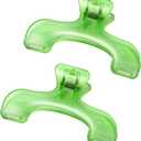 2 Pcs Book Page Holder Clip, Transparent Green Book Opener Holder for Reading Practical Reading Accessories for Home Office School Magazines Notebook Cookbooks Music Sheets Documents Journal