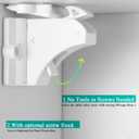 Vmaisi Adhesive Magnetic Cabinet Locks for Babies (8 Locks and 2 Keys)