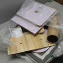 Cat Window Perch, Carpet Hammock & Window Step & Scratcher, Hammock with Suction Cup, Height Adjustable, Sturdy Cat Window Bed, Space-Saving (Drilling-Free) (Solid Wood, Cat Tree Set)