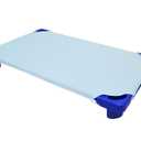 American Baby Company 100% Polyester Cot Sheet for Daycare Standard Size 23" x 51" - Soft & Breathable Cot Sheet for Daycare and Preschool, Blue