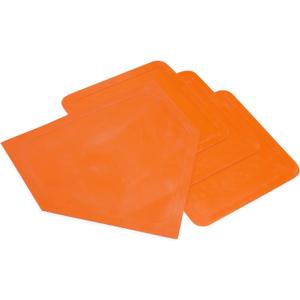 Champion Sports Baseball/Softball Throw Down Base Sets  Durable Indoor/Outdoor Training Bases  Sets of 4 or 5 in Orange or White