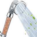 Nosame Shower Head, Filter Filtration High Pressure Water Saving 3 Mode Function Spray Handheld Showerheads 1.6 GPM for Hair & Skin