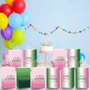 24pcs Halloween Witch Theme Birthday Party Bags Pink and Green Party Supplies Halloween Party Favor Birthday Candy Treat Bags Witch Princess Party Favor for Kids Baby Shower