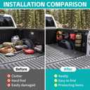 Side Truck Bed Molle Panel Rack System Compatible with 2022 2023 2024 2025 Toyota Tundra 5.5FT Accessories Cargo Storage Organizer Tools Rack Fit for 22-25 Toyota Tundra Accessories