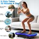 Vibration Plate Exercise Machine for Lymphatic Drainage, Vibration Machine for Full-Body Weight Loss Shaping, Vibrate Fitness Platform 400 Lbs & 200 Adjustable Speeds for Women Men Home