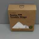 3-Pack Organic Swaddles for Newborns, Baby Sleep Sacks 0-3 Months - Baby Swaddle Wrap, Newborn Wearable Blanket, Infant Sleep Sack for Girls, Boys, Soft & Snug, Large Hook & Loop Closure (Soft White)