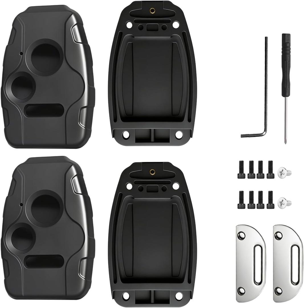 Cutting NOT Required,Key Fob Cover Shell Compatible with Honda Accord Crosstour 2010-2012,Civic EX 2006-2011,Pilot 2005-2008,CR-V 2007-2013 - Premium Durable,Scratch-Resistant (Button 3 - Black 2PCS)
