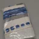 Boho Throw Pillow Covers 18x18 Set of 2 Farmhouse Decorative Cushion Case Striped Square Pillows Cover Chenille Pillow Cases Accent Neutral Pillowcase for Sofa Couch Bed,Sky Blue