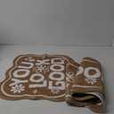 Gray Bathroom Decor Bath Runner Rugs 19" x 59" + 20" x 24" You Look Good Mats, 2 Piece Soft Non Slip Shower Mat Cool Bath Rug Carpet Washable Bathmat for Floor (Brown)